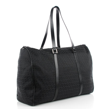 Fendi Zucchino Large Travel Tote Black 3 of 7