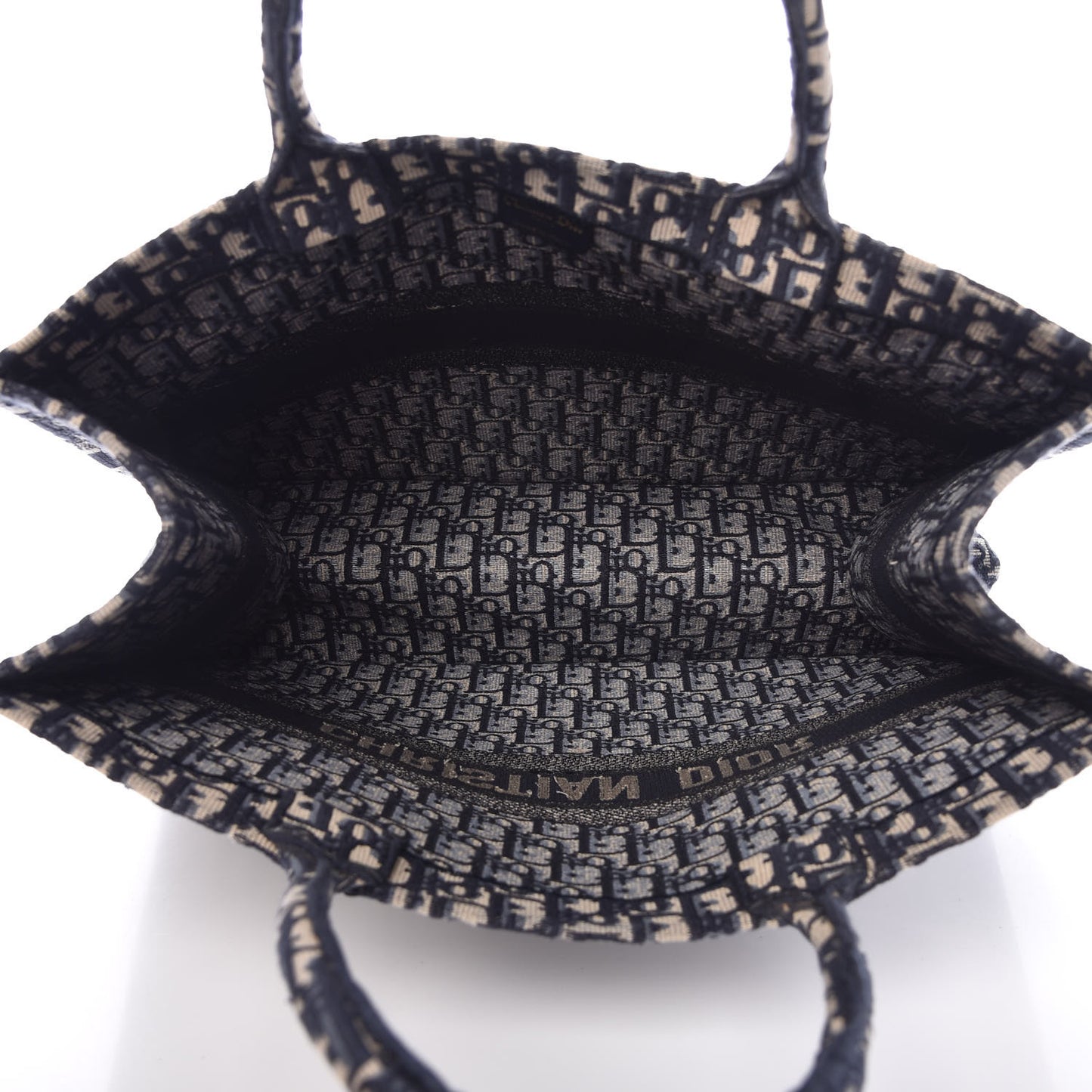 Oblique Book Tote Blue Multicolor