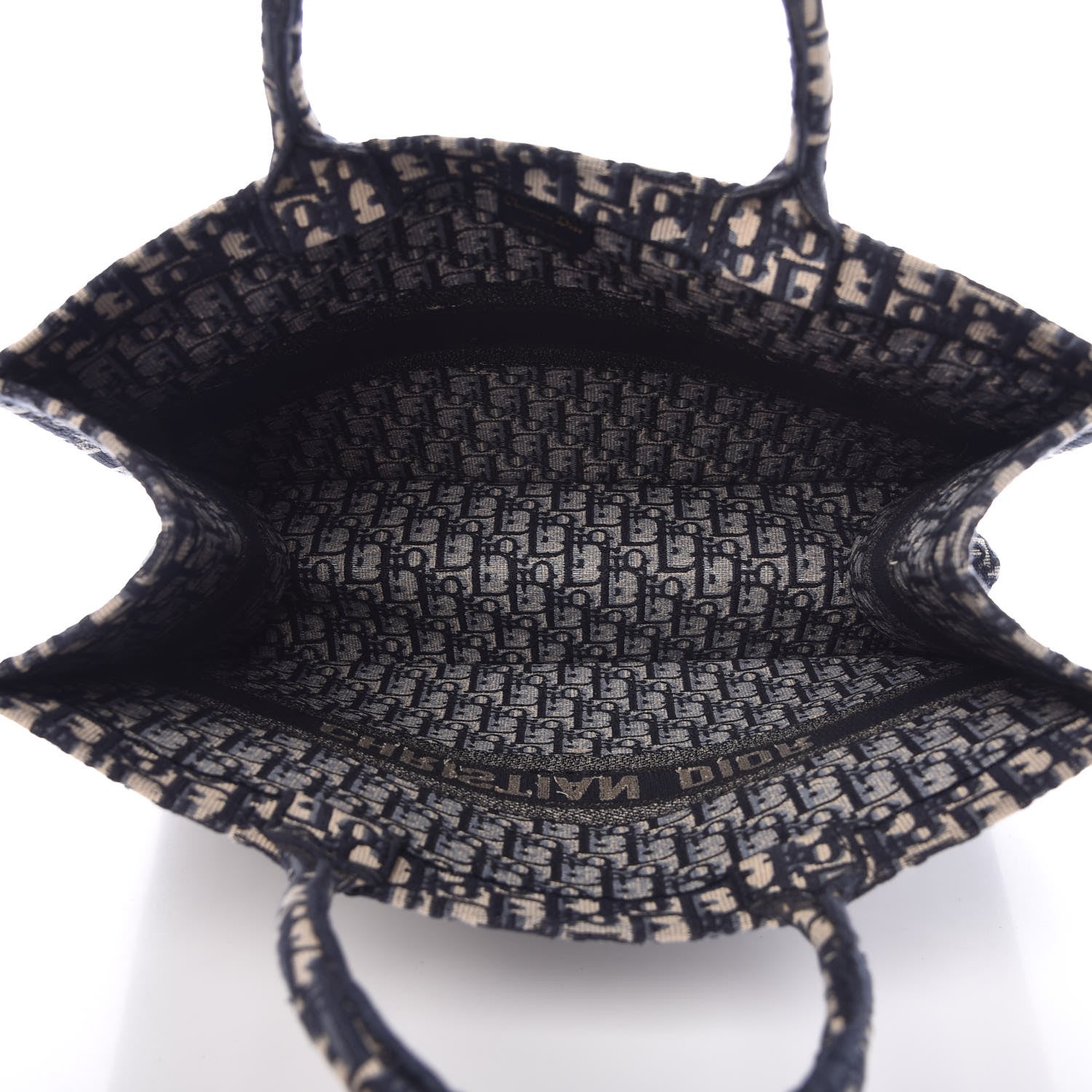 Christian Dior Oblique Book Tote Blue Multicolor 5 of 7