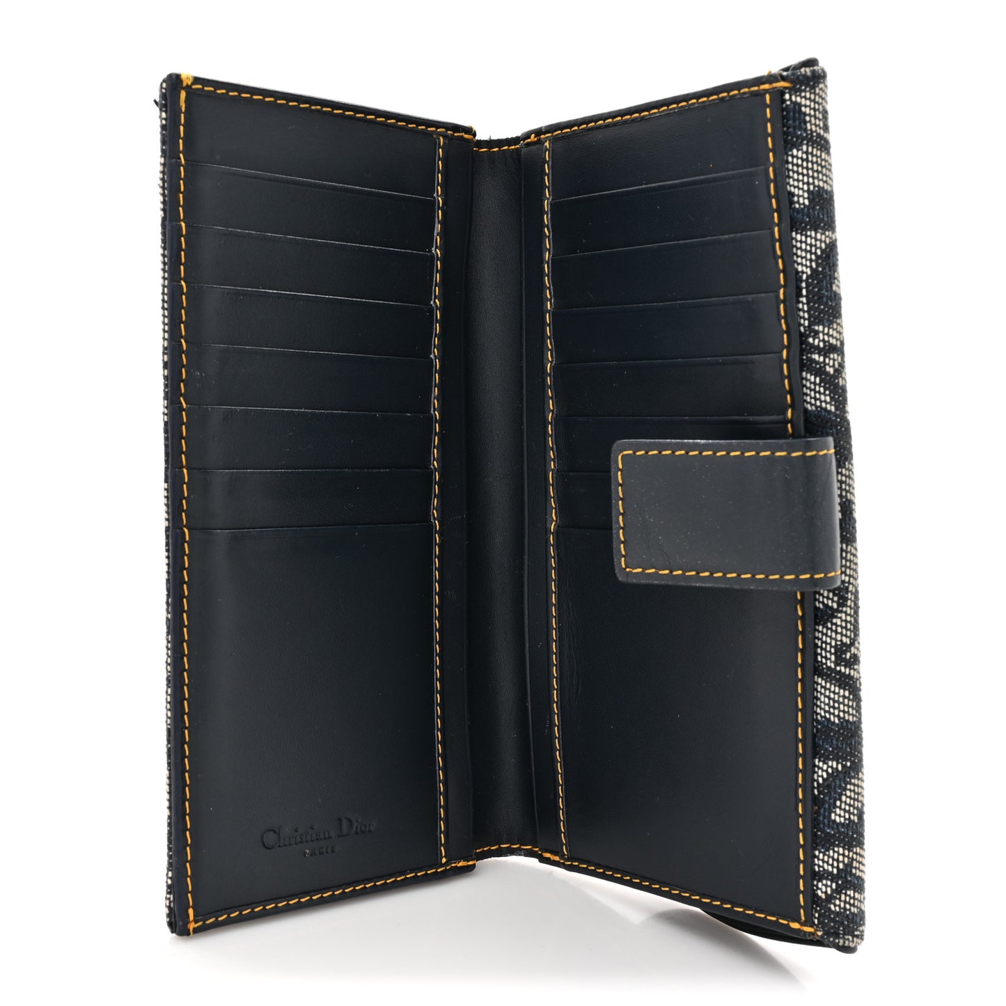 Monogram Saddle Wallet Navy