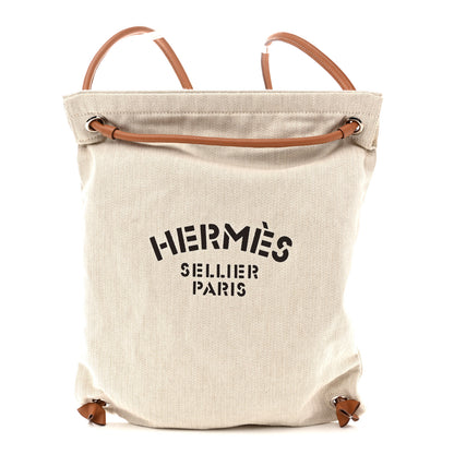 Hermes Canvas Swift Aline Grooming Bag Gold 1 of 10