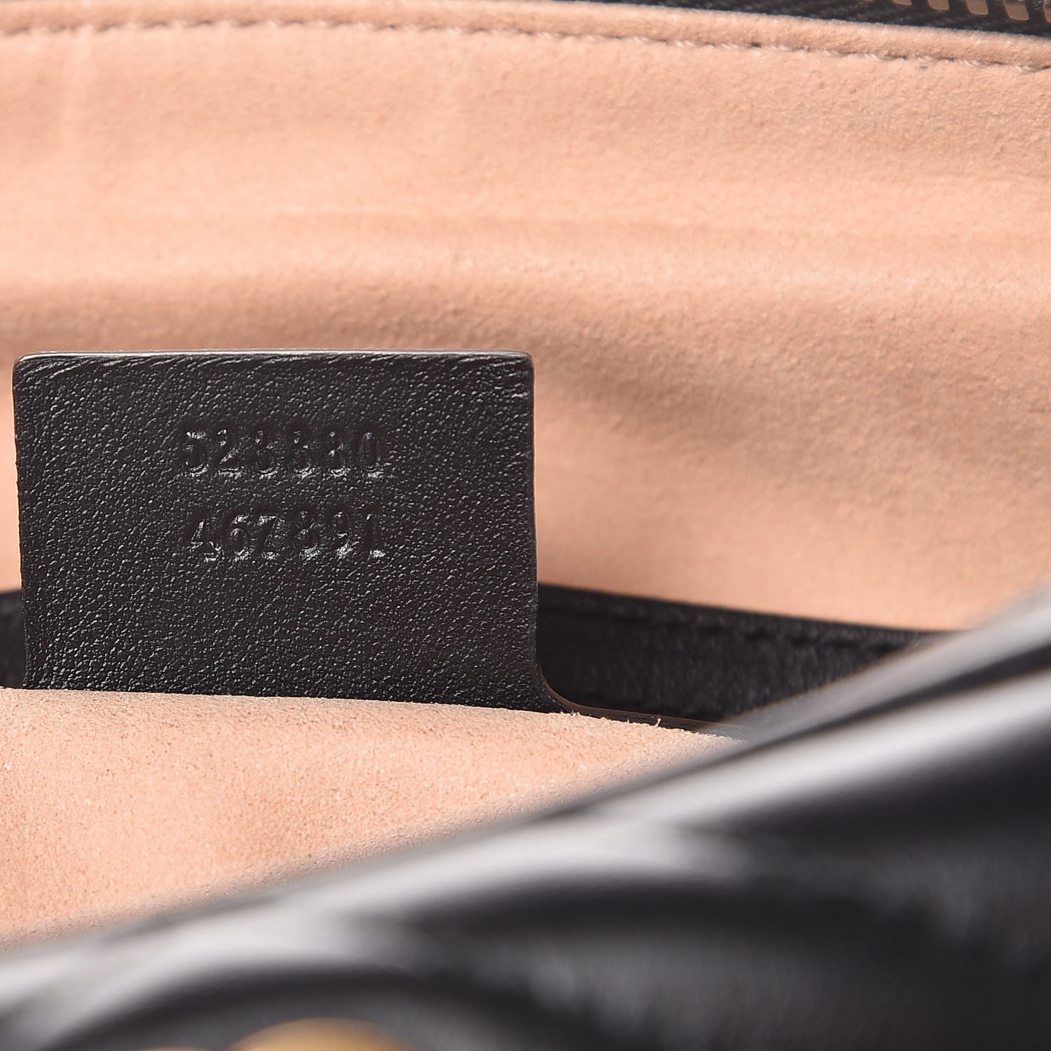 Gucci Calfskin Matelasse Mens GG Marmont Belt Bag 100 40 Black 7 of 9