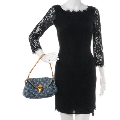 Louis Vuitton Monogram Denim Mini Pleaty Blue 2 of 8