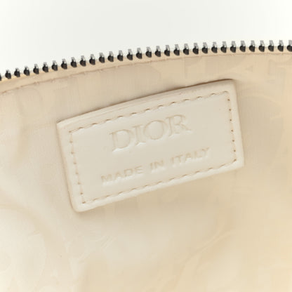 Christian Dior Vinyl Dog Cosmetic Pouch White Blue 6 of 6