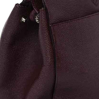 Saint Laurent Grained Calfskin Medium Cabas Rive Gauche Amaranto 20 of 29