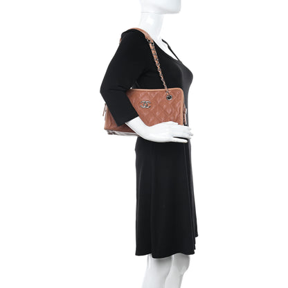 Chanel Caviar Quilted Small Casual Riviera Zip Shoulder Bag Brown 2 of 14