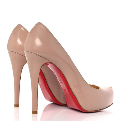 Christian Louboutin Patent Rolando 120 Pumps 37.5 Nude 4 of 8
