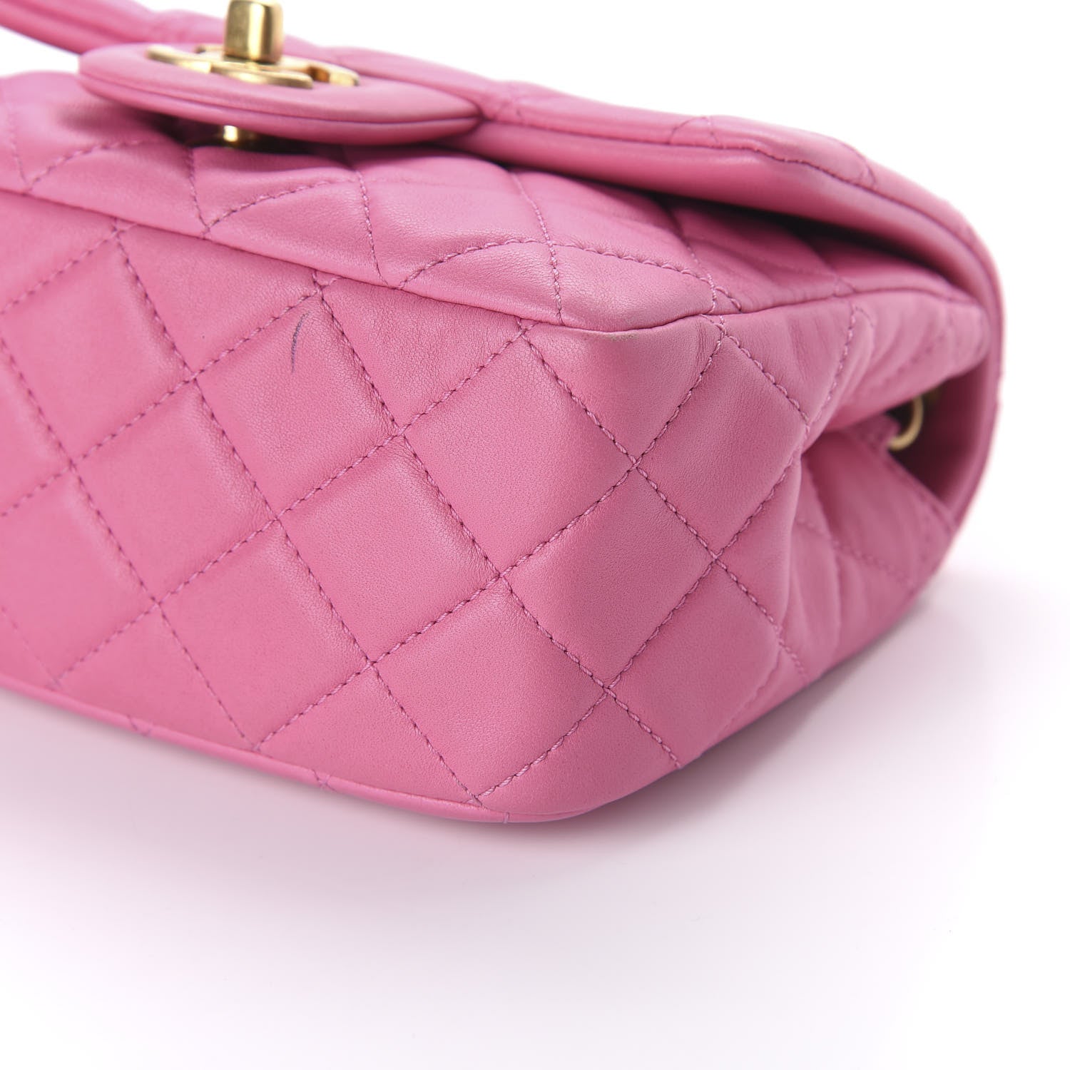 Chanel Lambskin Quilted Mini Pearl Crush Flap Pink 7 of 12