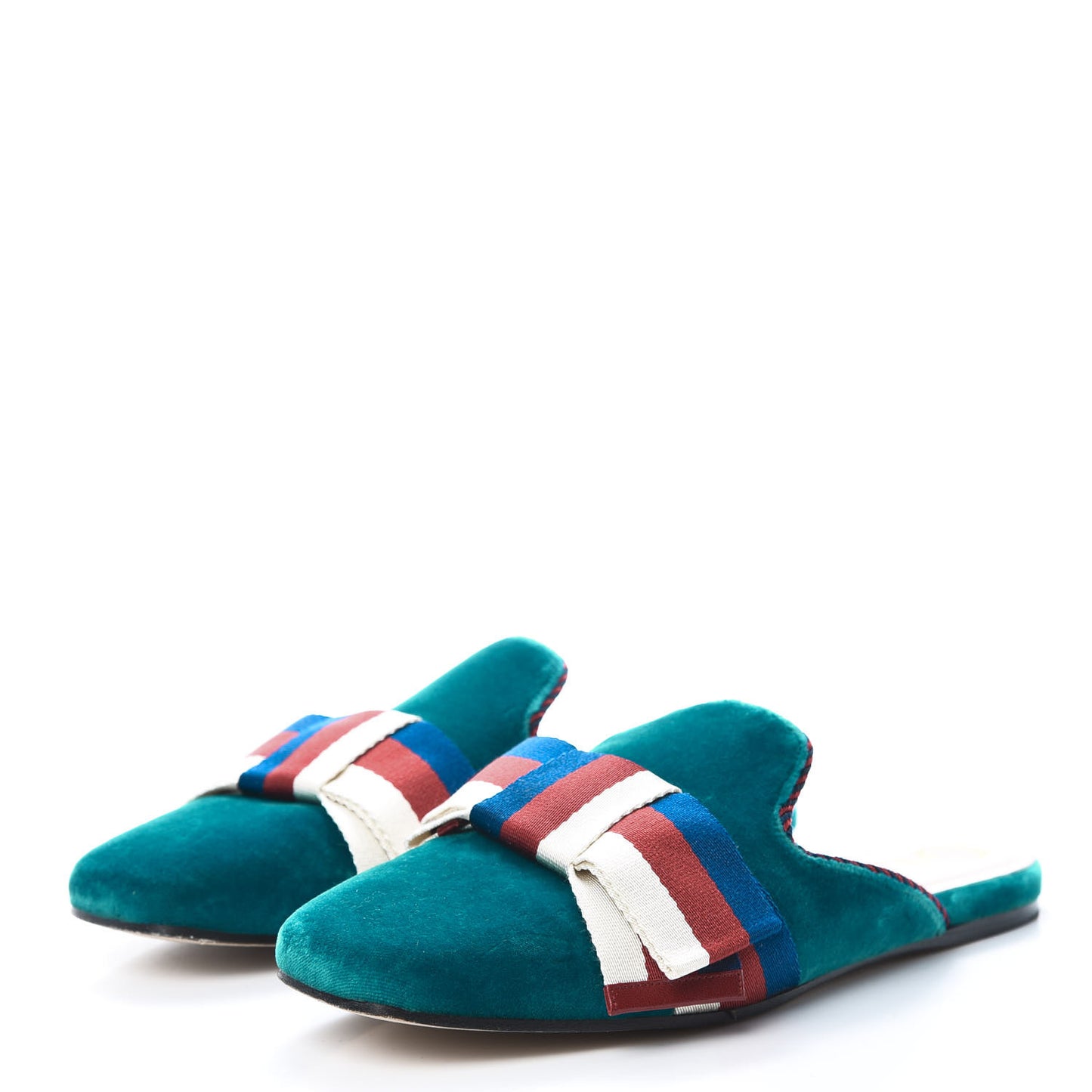 Softy Velvet Sylvie Bow Slippers 38 Pavone