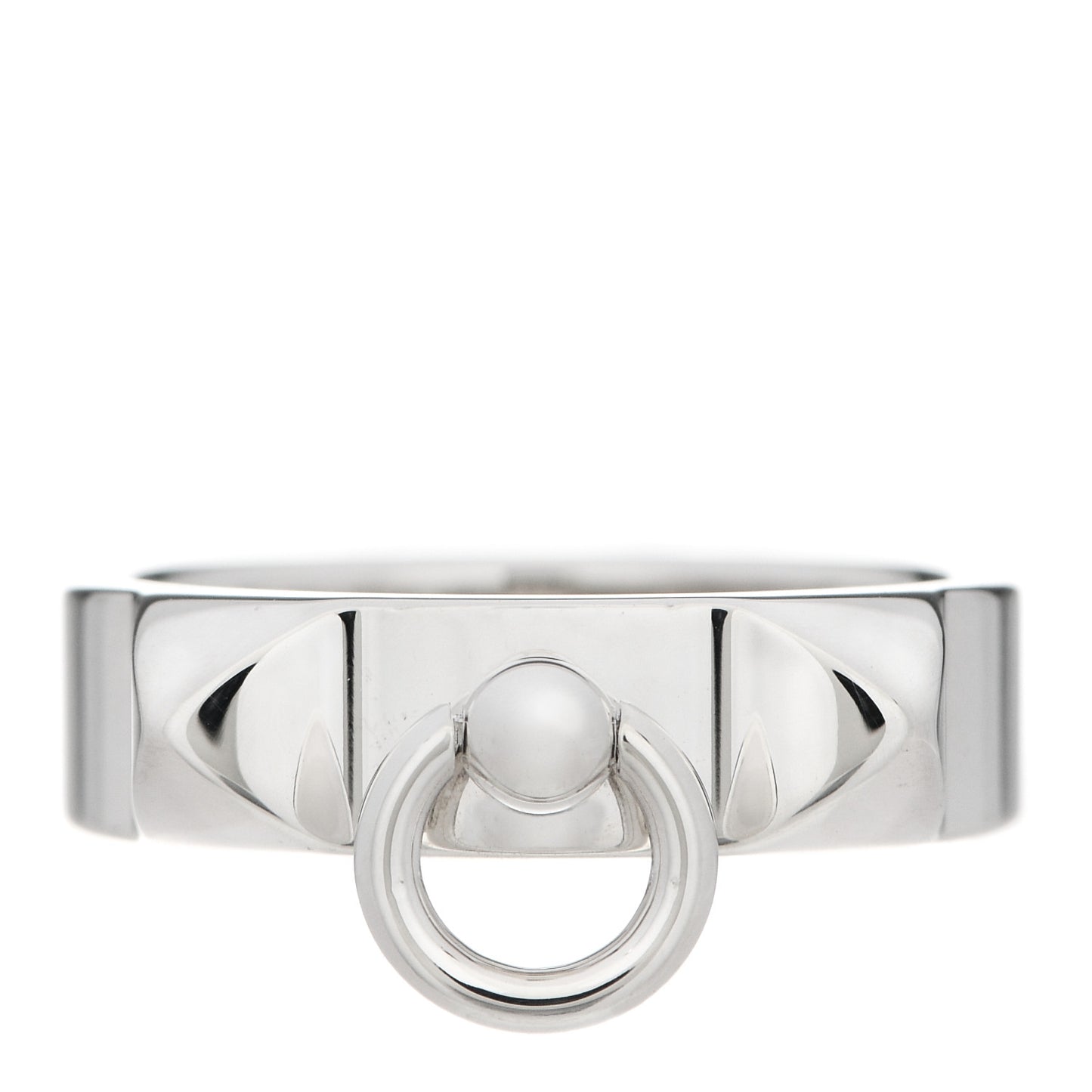 Sterling Silver PM Collier De Chien Ring 50 5.25