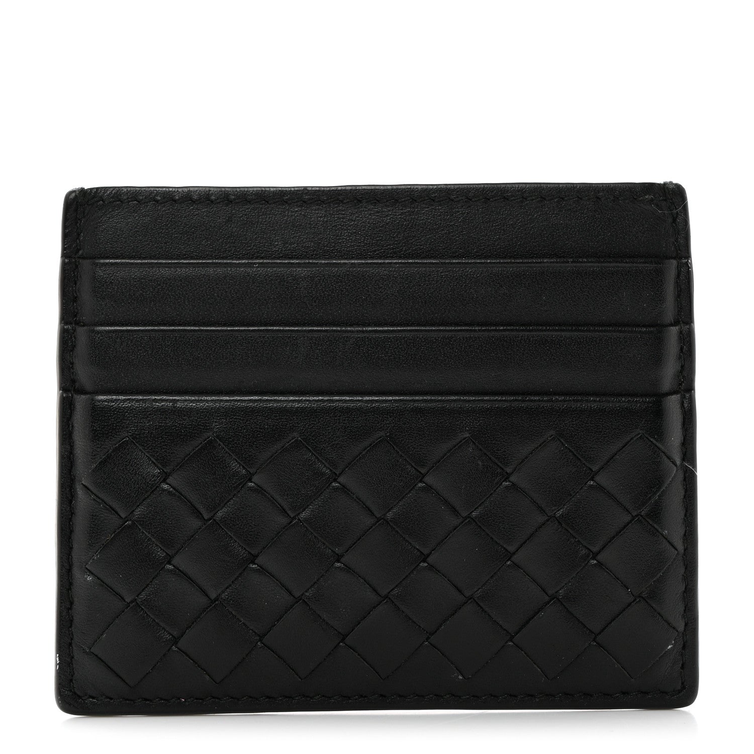 Bottega Veneta Nappa Intrecciato Card Holder Black 1 of 8