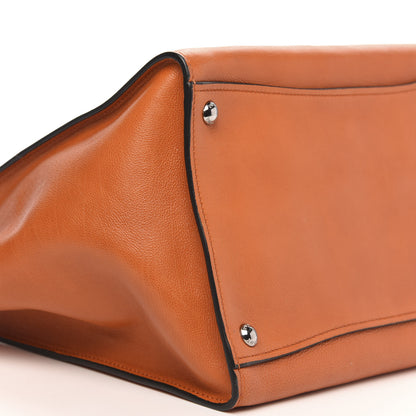 Prada Glace Calf Twin Pocket Tote Orange 8 of 10