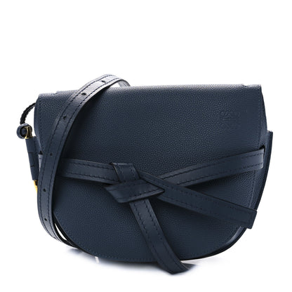 Loewe Grained Calfskin Small Gate Crossbody Bag Steel Blue 1 of 9