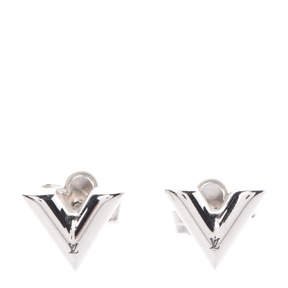 Louis Vuitton Essential V Stud Earrings Silver 1 of 5