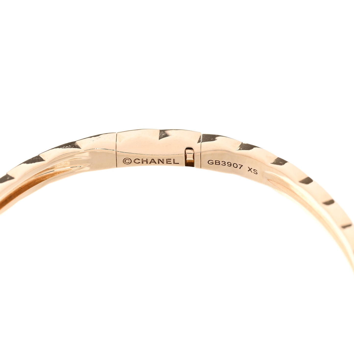 18K Yellow Gold Diamond Mini Coco Crush Cuff Bracelet XS