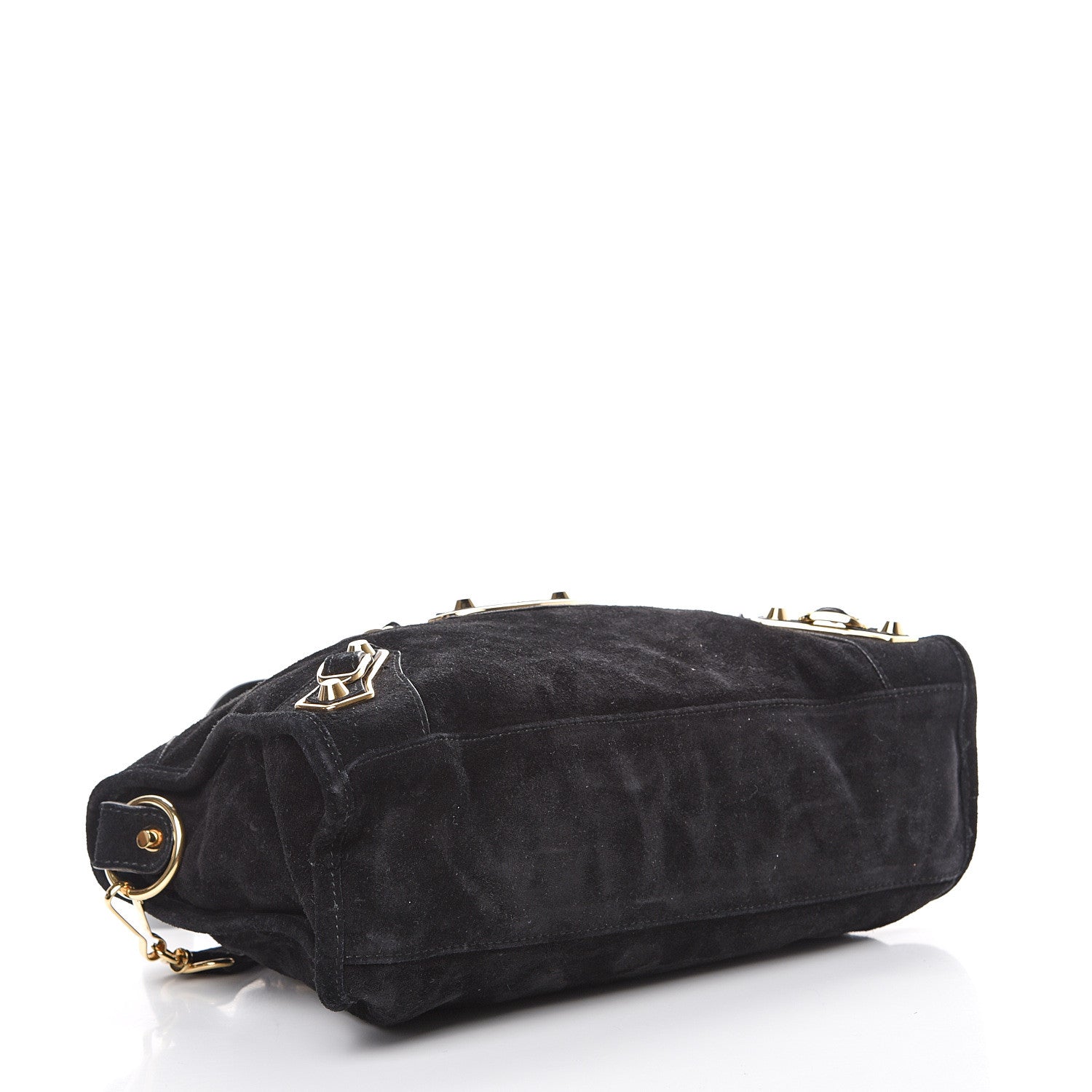 Balenciaga Suede Gold Metallic Edge Hardware S City Black 3 of 10
