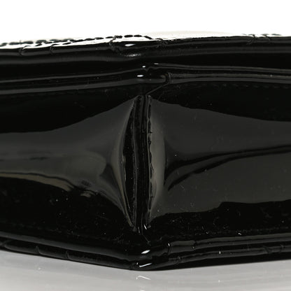 Christian Dior Patent Cannage Lady Dior Chain Wallet Black 15 of 29