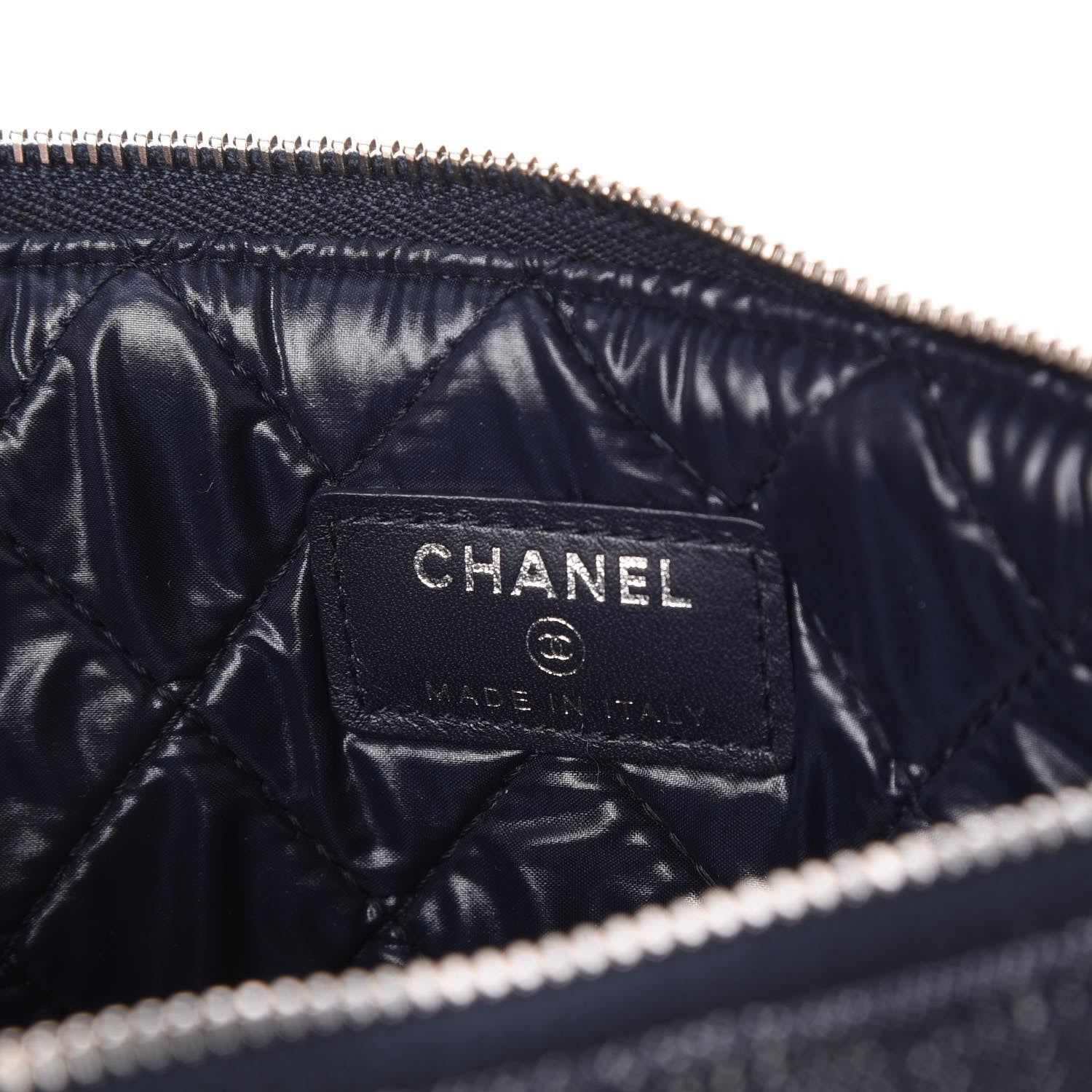 Chanel Denim Deauville Cosmetic Pouch Blue 6 of 7
