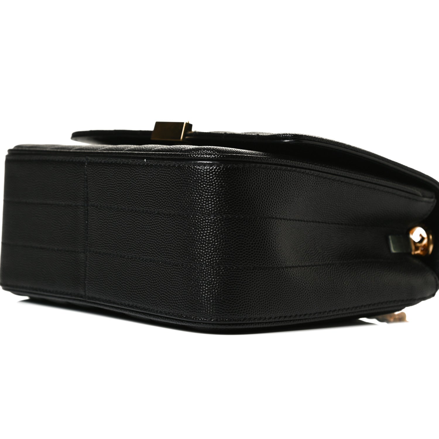 Saint Laurent Grain De Poudre Matelasse Monogram Medium Vicky Chain Bag Black 10 of 13