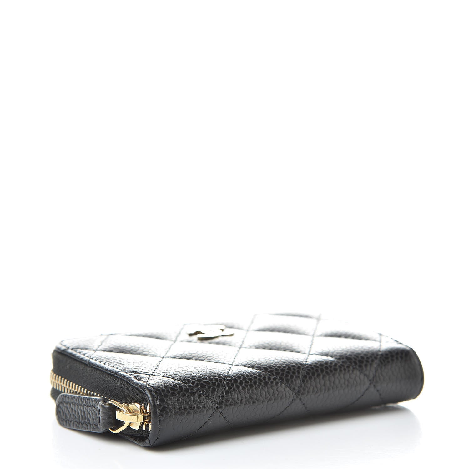 Chanel Caviar Quilted Zip Coin Purse Black 4 of 10