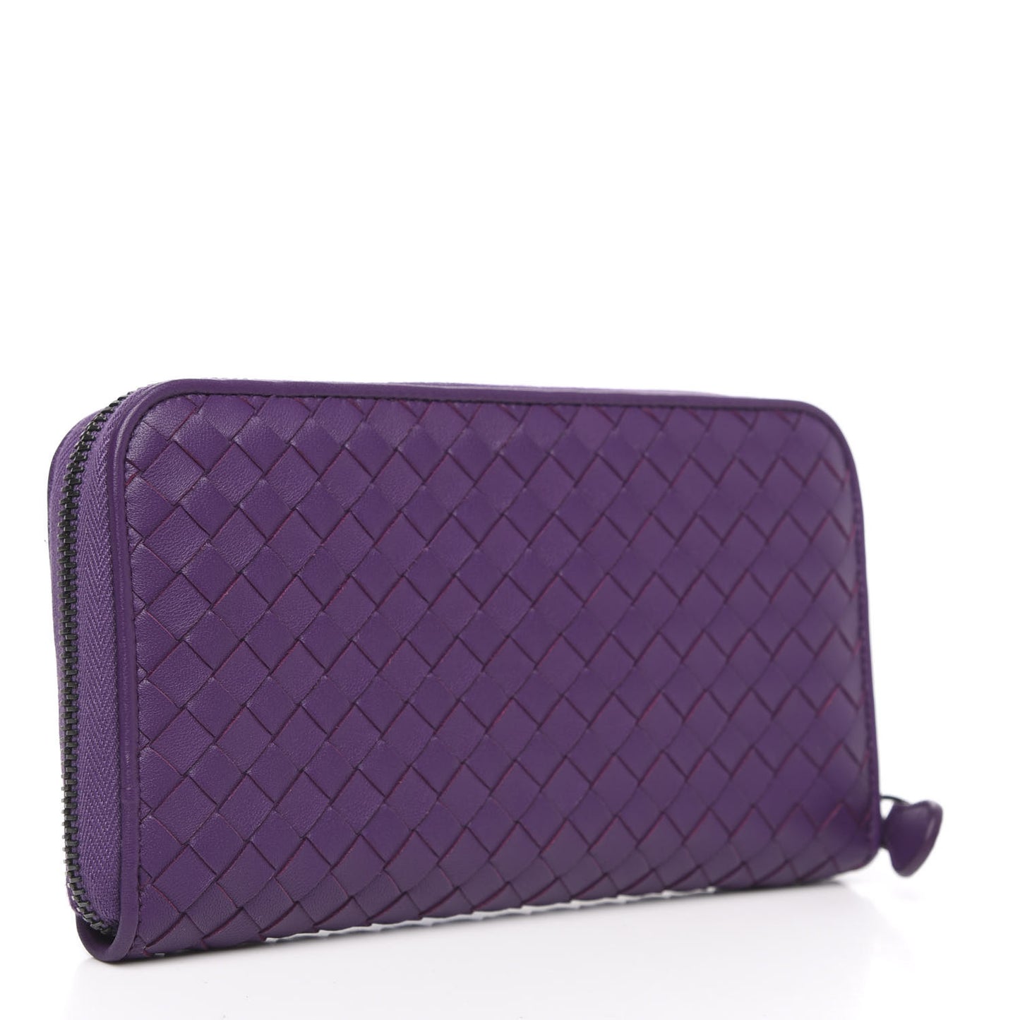 Nappa Intrecciato Zip Around Wallet Monalisa