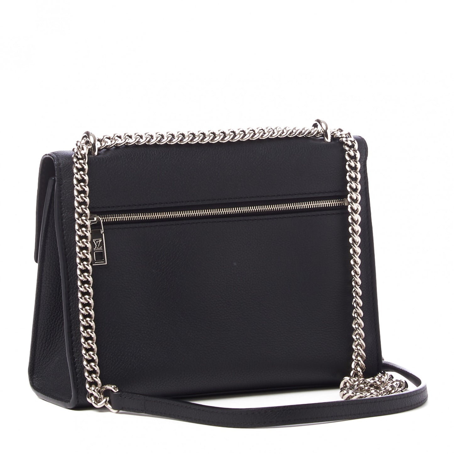 Soft Calfskin My Lockme Chain Bag BB Black