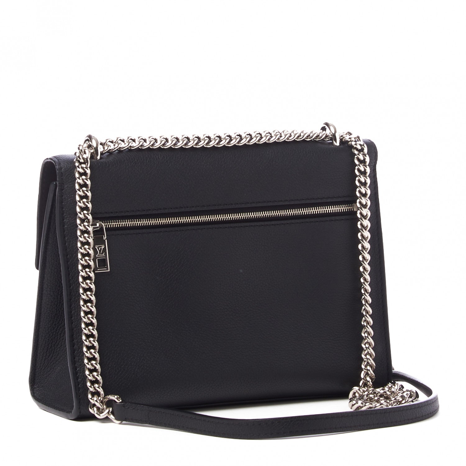 Louis Vuitton Soft Calfskin My Lockme Chain Bag BB Black 2 of 7