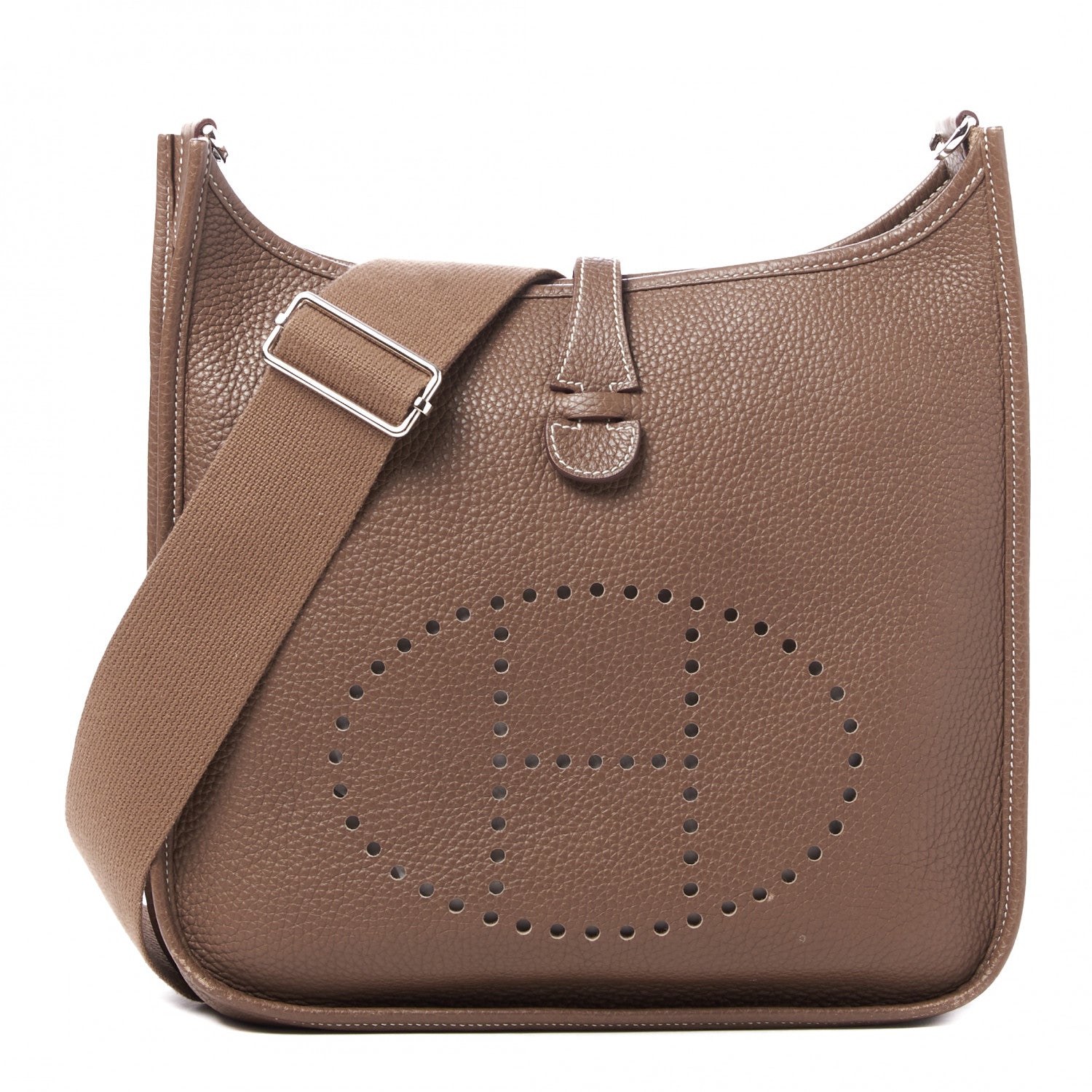 Hermes Taurillon Clemence Evelyne III PM Etoupe 1 of 10