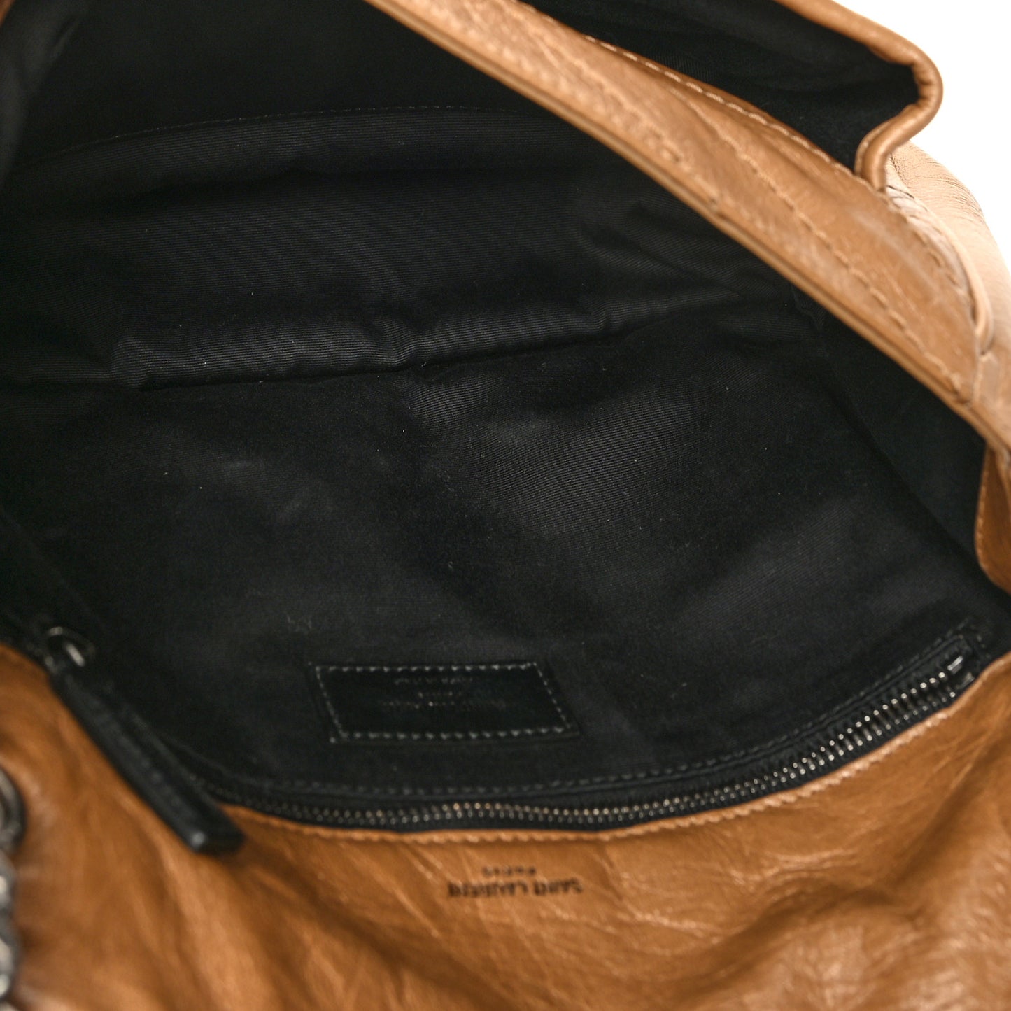 Crinkled Calfskin Matelasse Monogram Medium Niki Chain Satchel Natural Tan