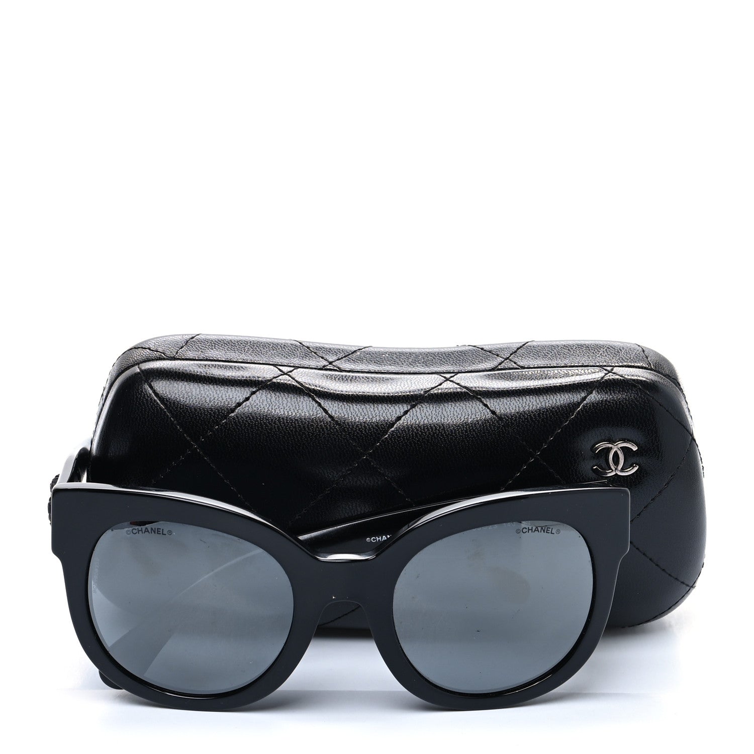 Chanel Acetate Butterfly Signature CC Sunglasses 5358 Black 8 of 8