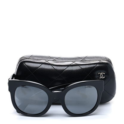 Chanel Acetate Butterfly Signature CC Sunglasses 5358 Black 8 of 8