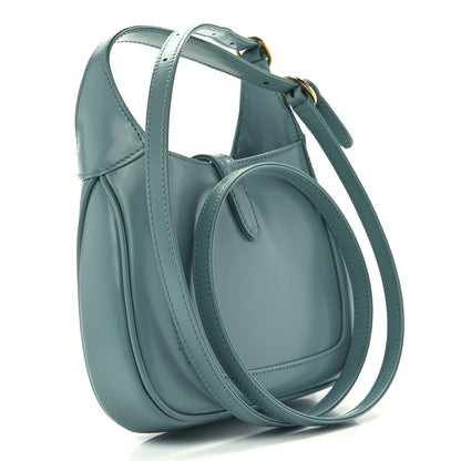 Gucci Boarded Dyana Lux Calfskin Mini Jackie 1961 Hobo Dusty Azure 3 of 11