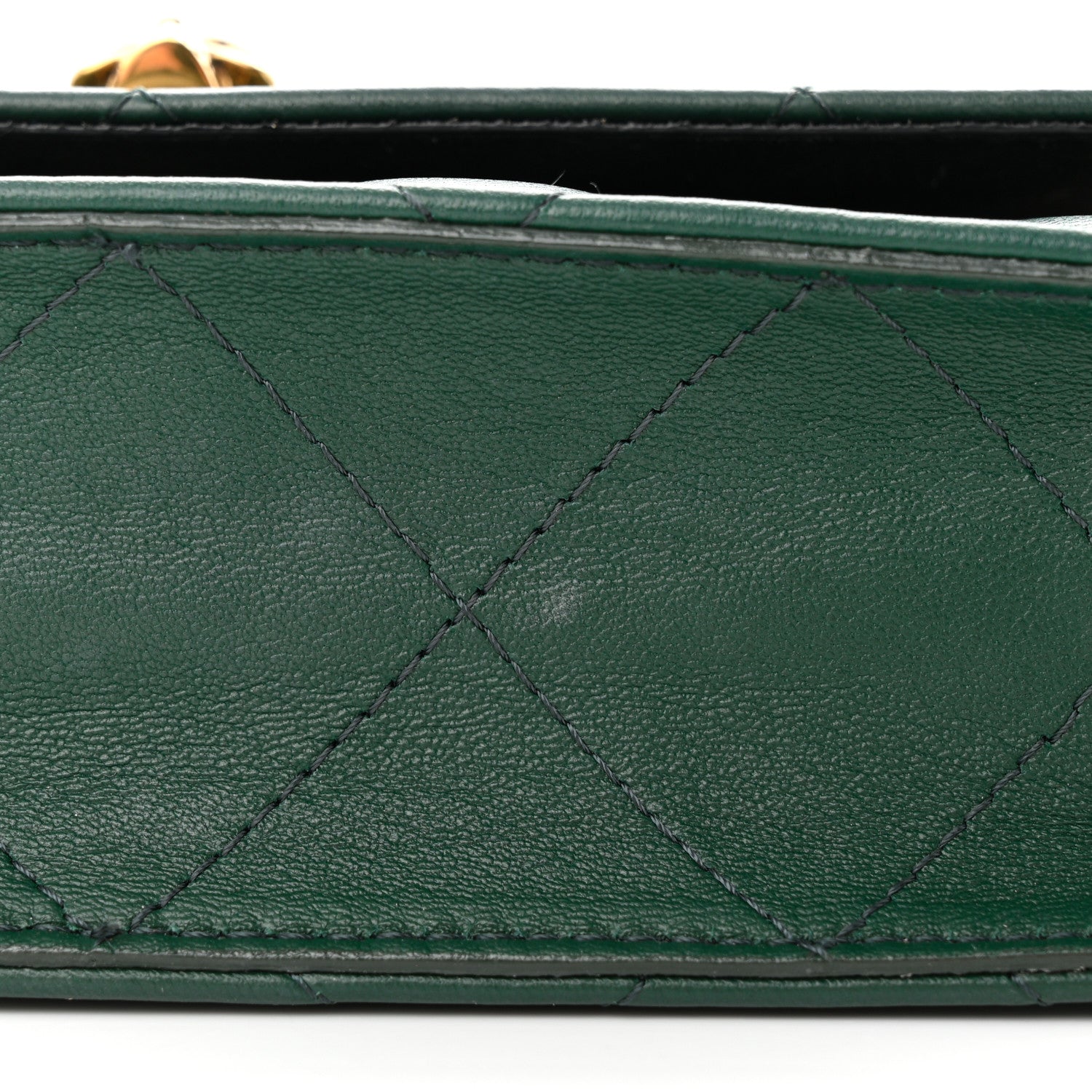 Alexander McQueen Calfskin Quilted Skull Small Chain Crossbody Bag Green 10 of 10