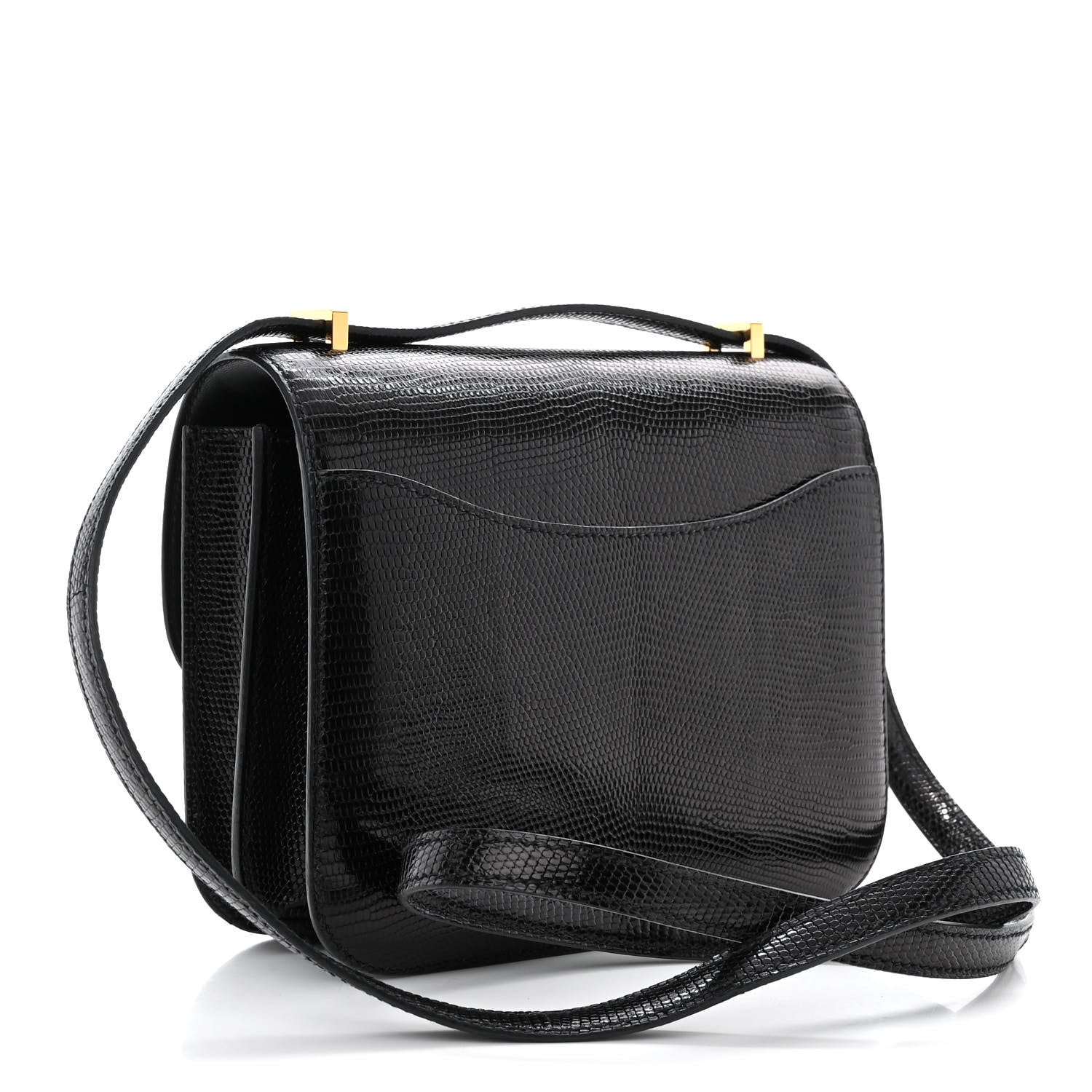 Hermes Lizard Constance 18 Black 3 of 11
