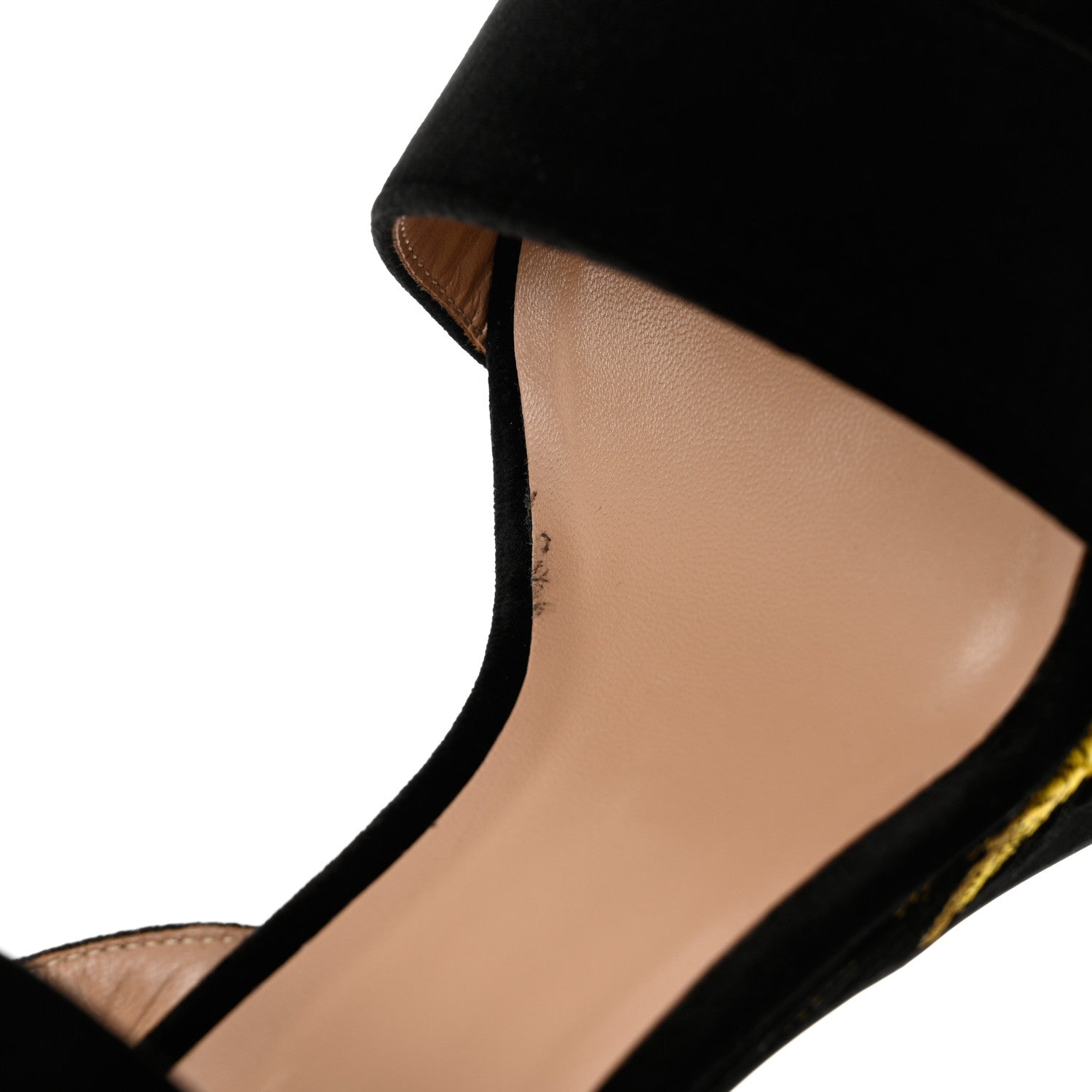 Valentino Garavani Poppy Embroidered Platform Sandals 36.5 Black 10 of 11