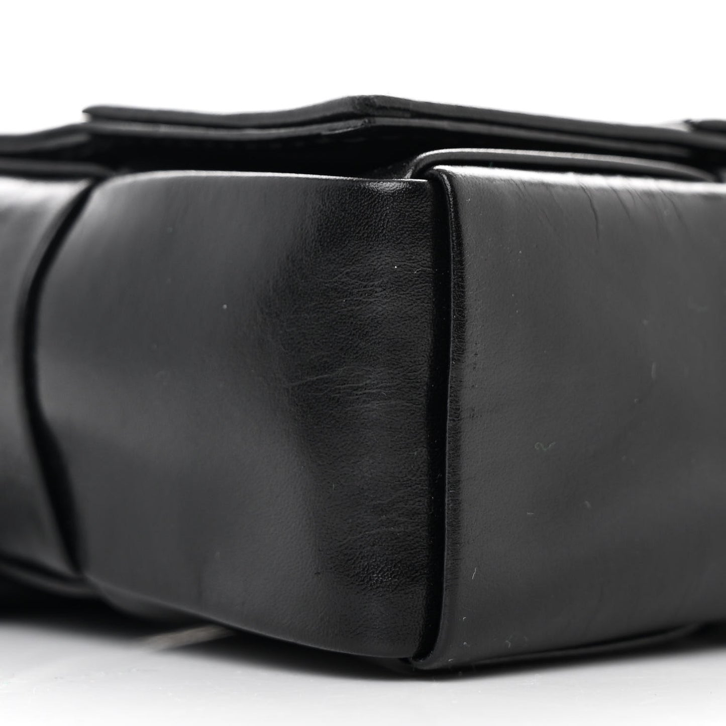 Lambskin Maxi Intreccio Candy Cassette Crossbody Bag Black