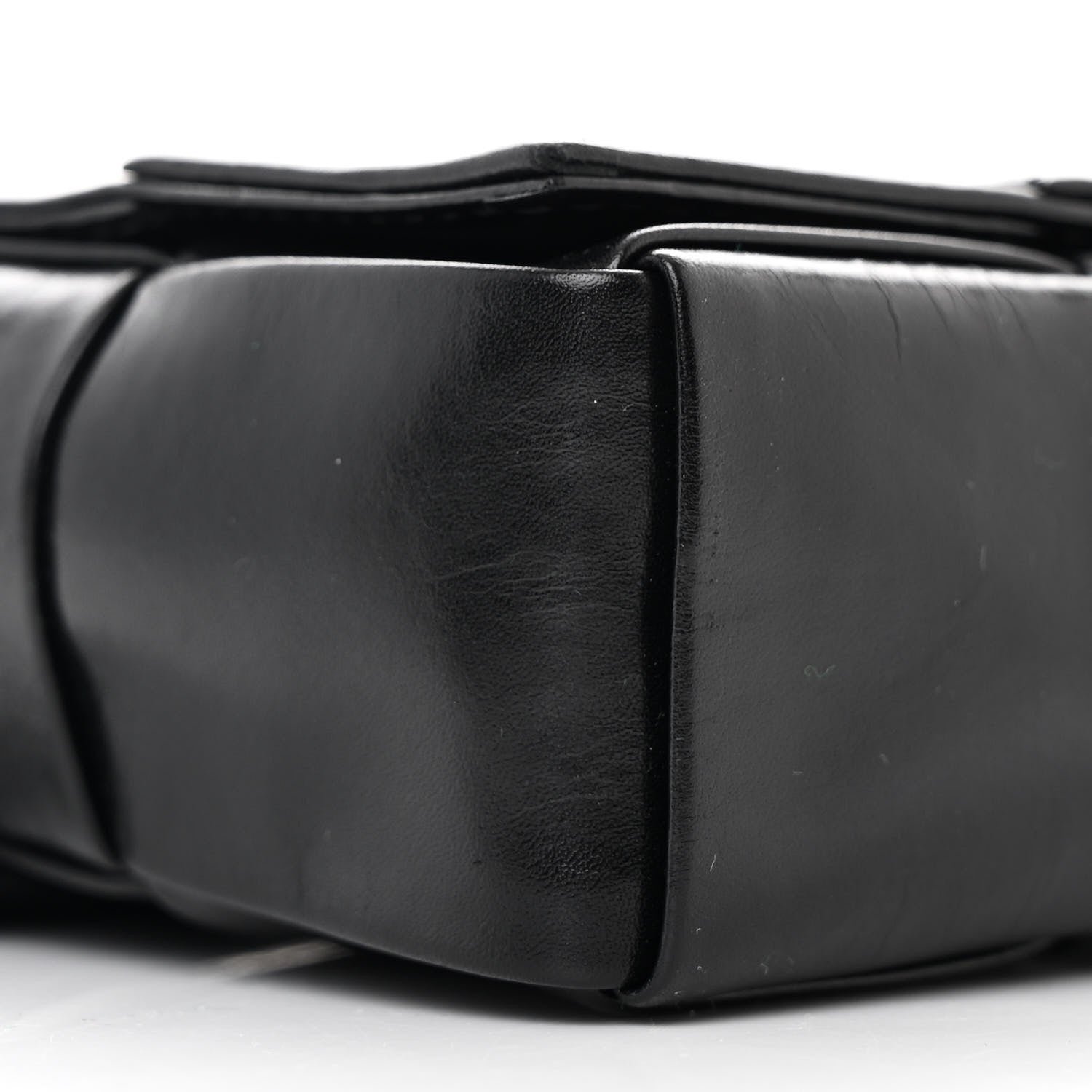 Bottega Veneta Lambskin Maxi Intreccio Candy Cassette Crossbody Bag Black 9 of 10