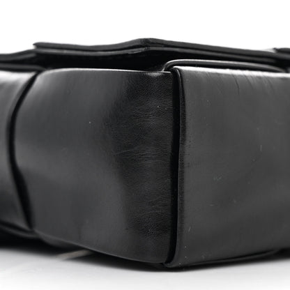 Bottega Veneta Lambskin Maxi Intreccio Candy Cassette Crossbody Bag Black 9 of 10