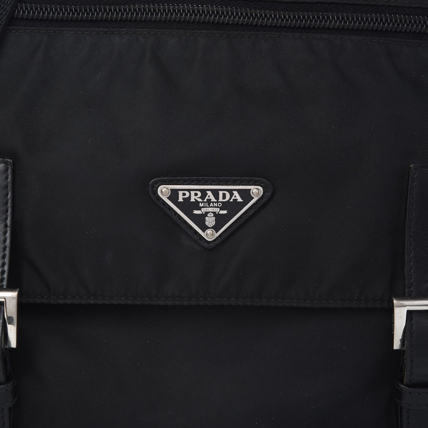 Tessuto Nylon Vela Messenger Bag Black