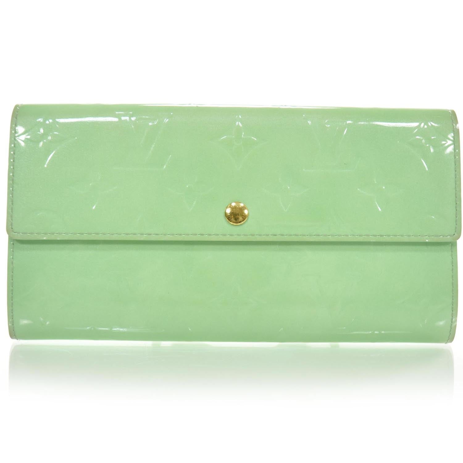 Louis Vuitton Vernis Sarah Wallet Peppermint 3 of 9