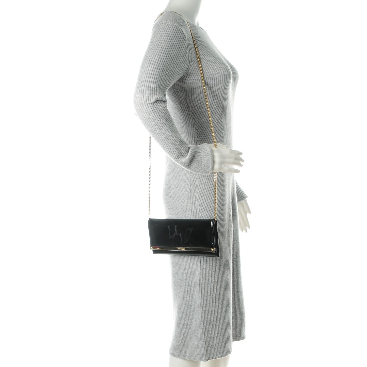 Patent Milla Wallet on Chain Black