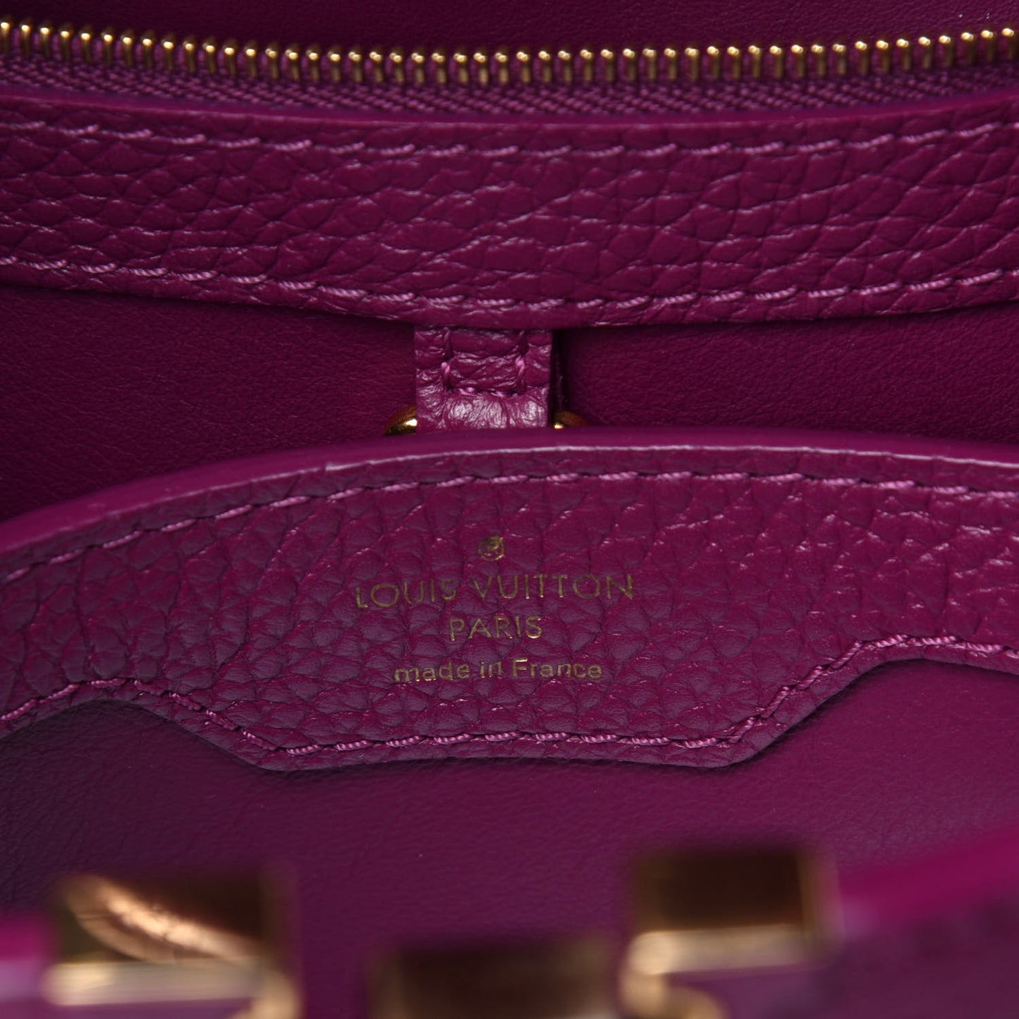 Taurillon Studded Sol Capucines BB Magenta