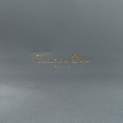 Christian Dior Grained Calfskin Saddle Chain Pouch Cloud Blue 7 of 11