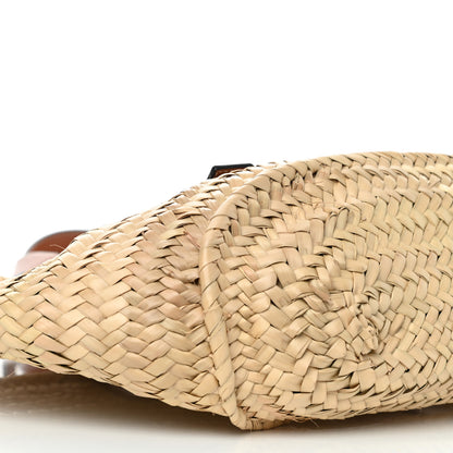 Loewe Raffia Large Basket Tote Bag Natural Tan 9 of 10