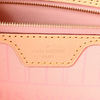 Louis Vuitton Damier Azur Neo Neverfull MM Rose Ballerine 7 of 11