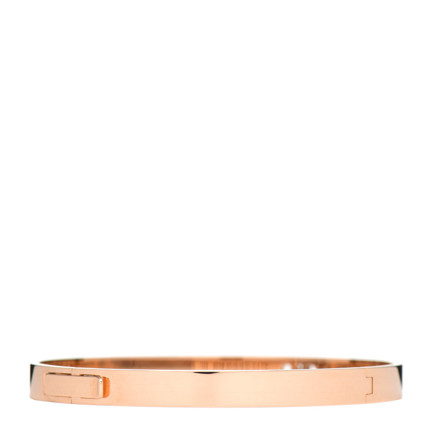 Hermes 18K Rose Gold Diamond PM H D'Ancre Bracelet SH 3 of 5
