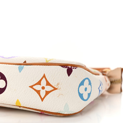 Louis Vuitton Monogram Multicolor Pochette Accessories White 9 of 10