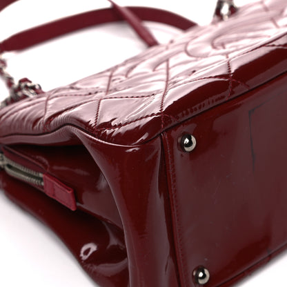 Chanel Patent Quilted Timeless CC Soft Tote Red 14 of 21