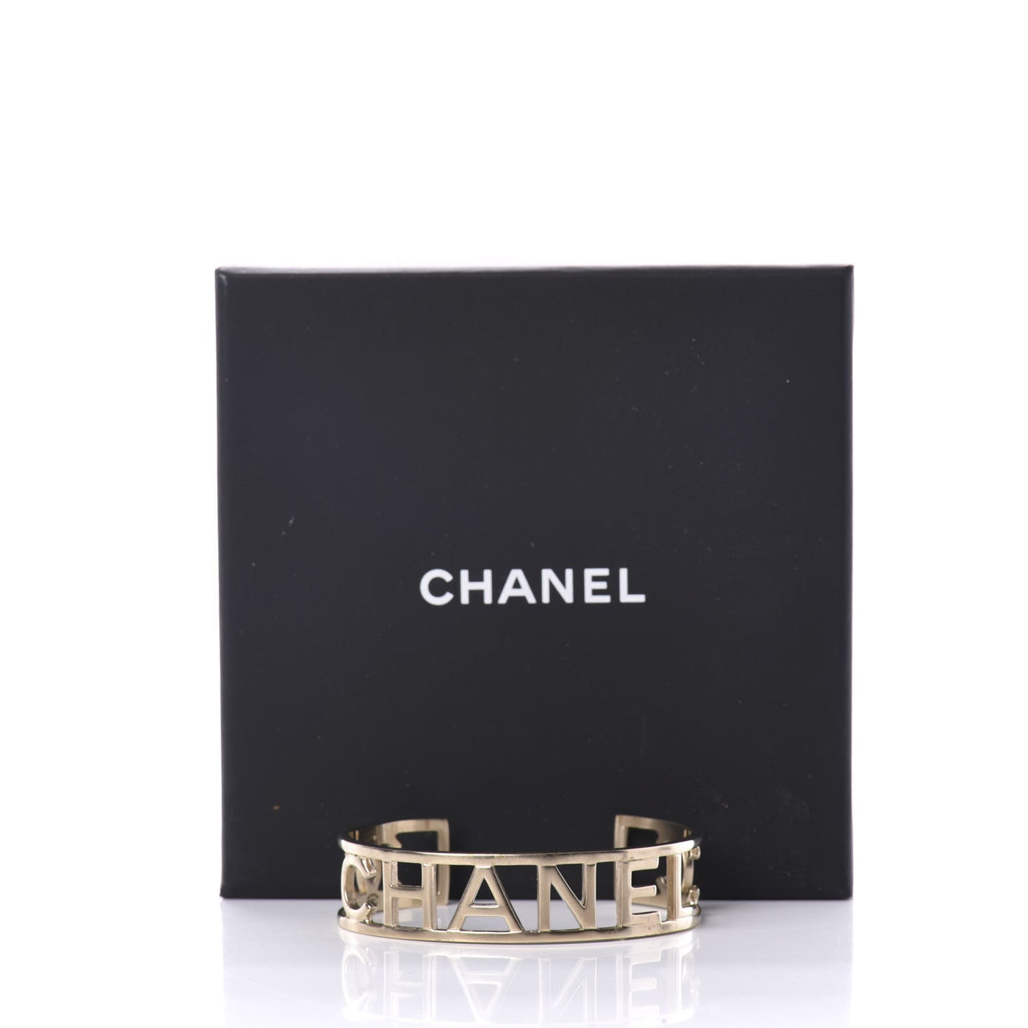 Logo Cuff Bracelet Gold