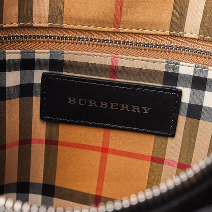 Burberry Calfskin Perforated Medium Banner Tote Black 8 of 13